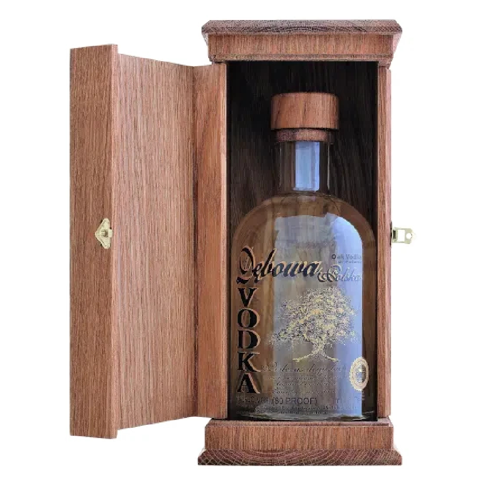 Wódka Dębowa Polska Zamykane drewno 40% 500 ml
