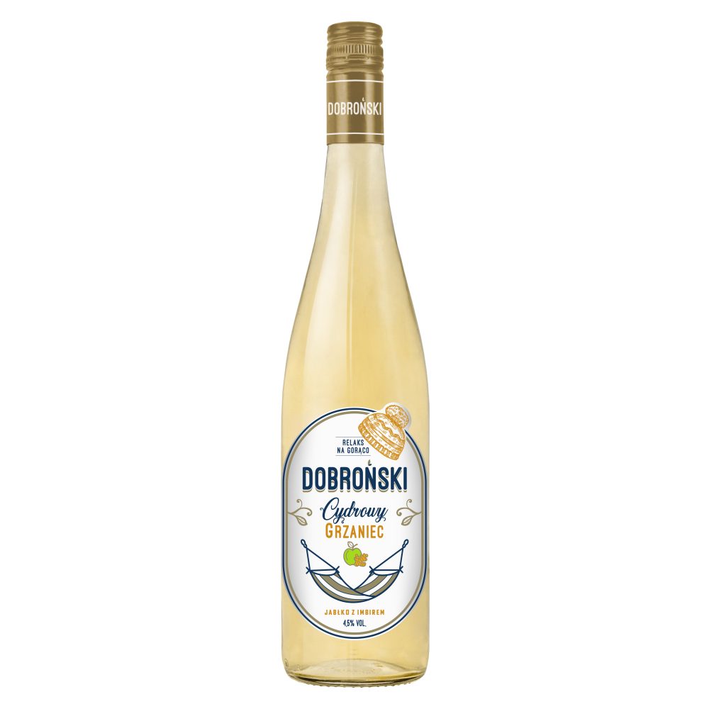 Cydr Dobroński Grzaniec Jabłko z Imbirem 4,5% 750 ml