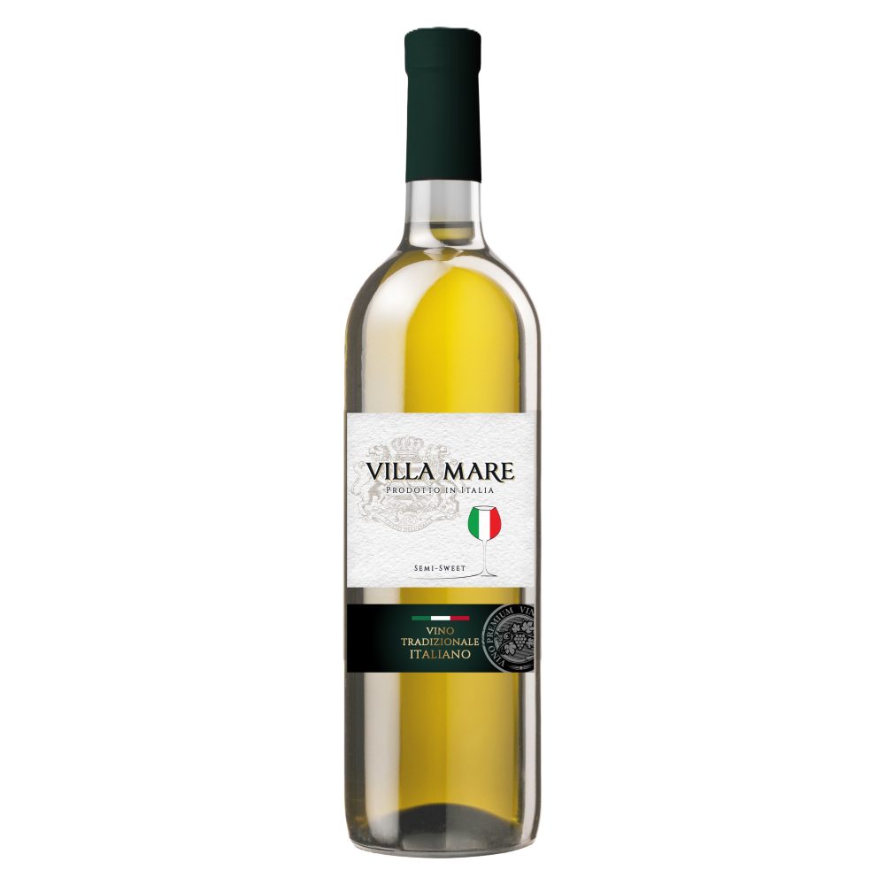 Wino Villa Mare Bianco 10,5% białe półsłodkie 750 ml