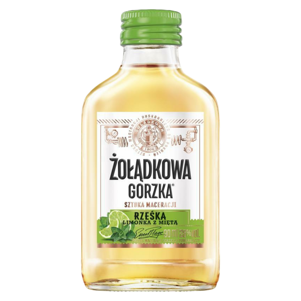 Żołądkowa Gorzka Rześka Limonka z Miętą 28% 90 ml