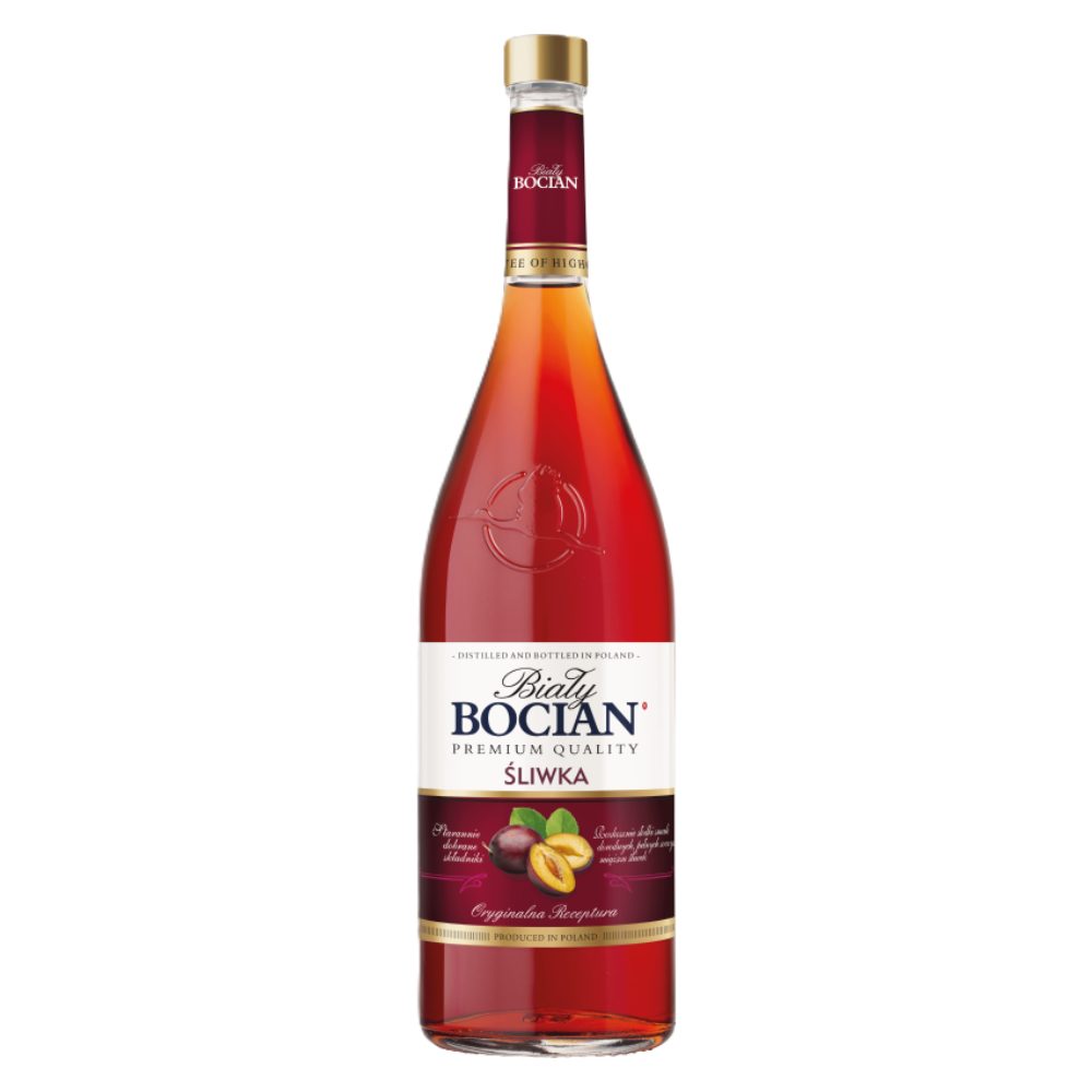 Likier Biały Bocian Śliwka 30% 200 ml