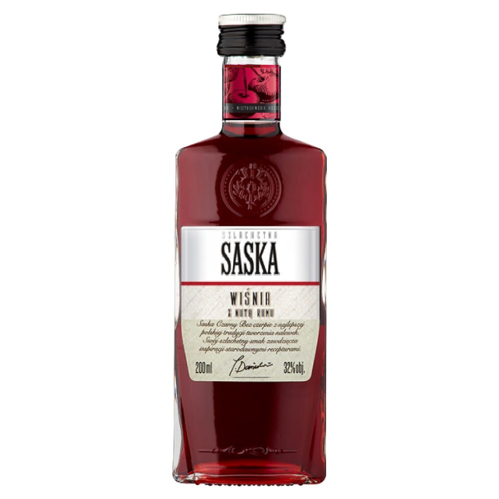 Saska Wiśnia z Nutą Rumu 25% 200 ml