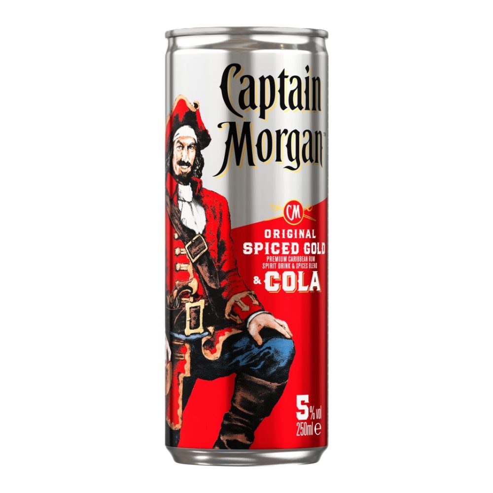 Drink Captain Morgan & Cola 5% 250 ml Puszka