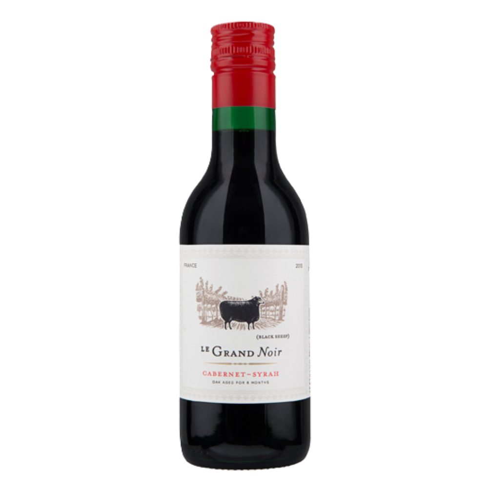 Wino Le Grand Noir Cabernet 13,5% czerwone wytrawne 187 ml