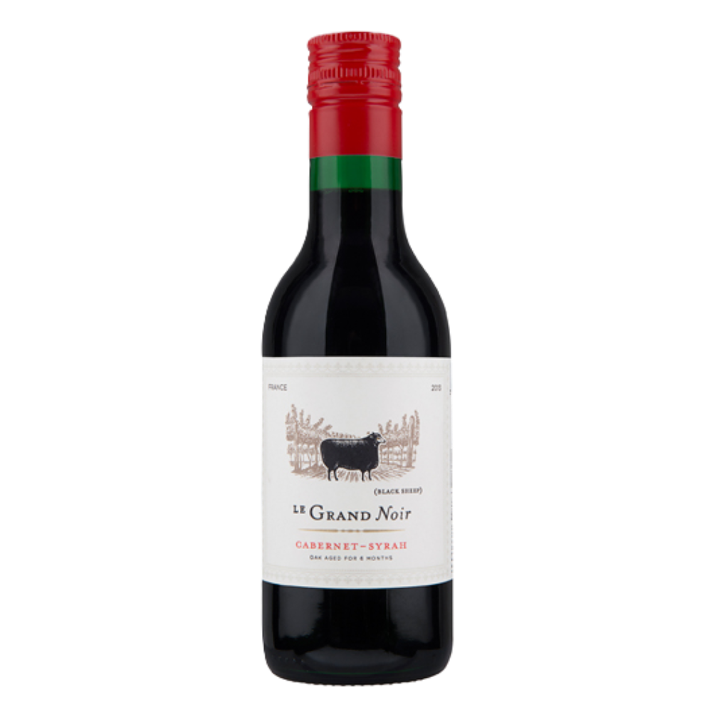 Wino Le Grand Noir Cabernet 13,5% czerwone wytrawne 187 ml