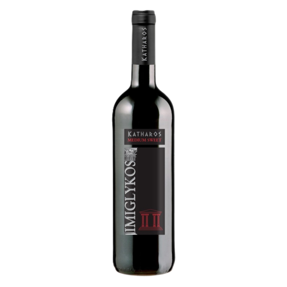 Wino Katharos Imiglykos 11% czerwone półsłodkie 750 ml