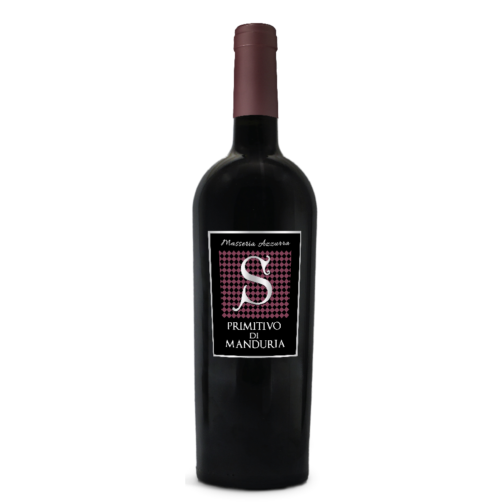 Wino Masseria Azzurra Primitivo di Manduria 2021 14,5% czerwone wytrawne 750 ml