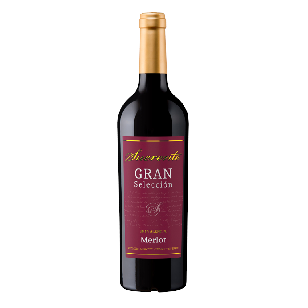 Wino Suerente Gran Seleccion Merlot 13,5% czerwone półsłodkie 750 ml