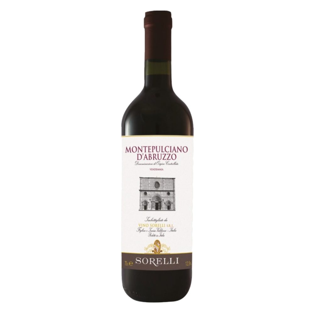 Wino Sorelli Montepulciano d'Abruzzo 12,5% czerwone wytrawne 750 ml