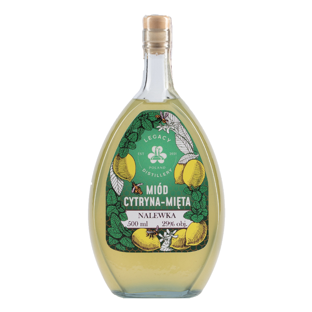 Nalewka Legacy Distillery Miód, Cytryna-Mięta 29% 500 ml