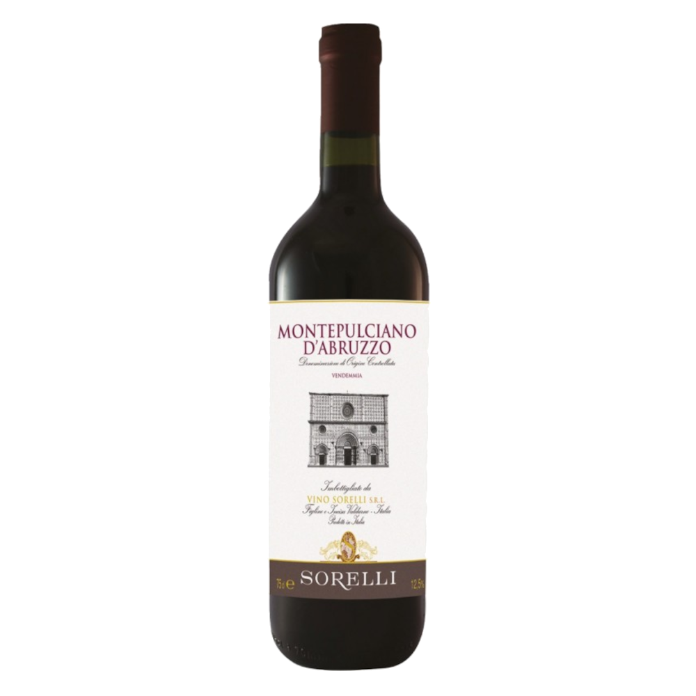 Wino Sorelli Montepulciano d'Abruzzo 12,5% czerwone wytrawne 750 ml