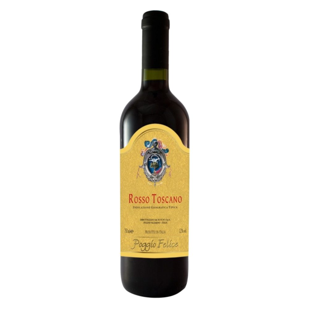 Wino Poggio Felice Toscana Rosso 12% czerwone wytrawne 750 ml