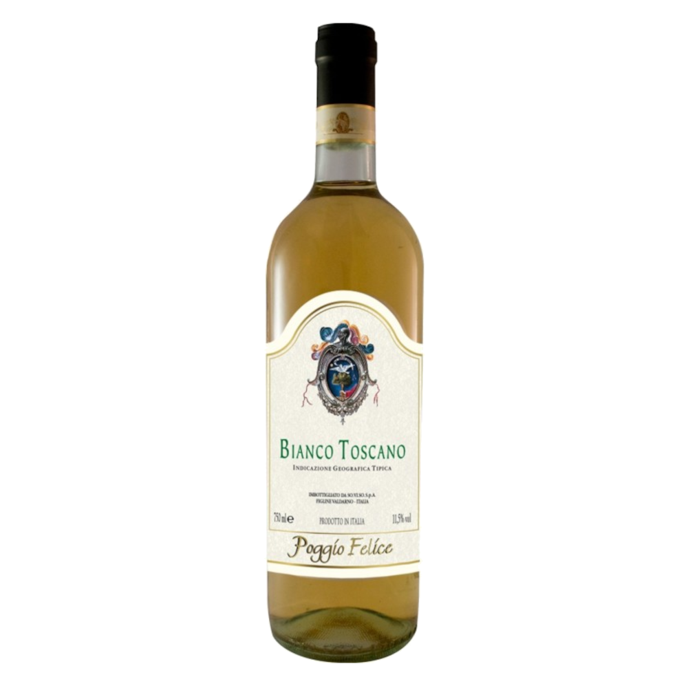 Wino Poggio Felice Toscana Bianco 12% białe wytrawne 750 ml