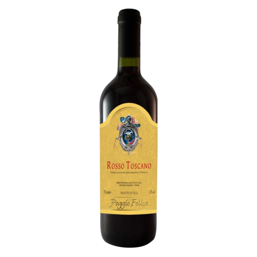 Wino Poggio Felice Toscana Rosso 12% czerwone wytrawne 750 ml