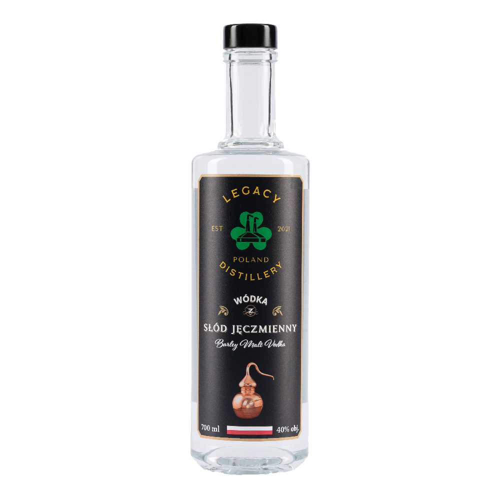 Wódka Legacy Distillery Słód Jęczmienny 40% 700 ml