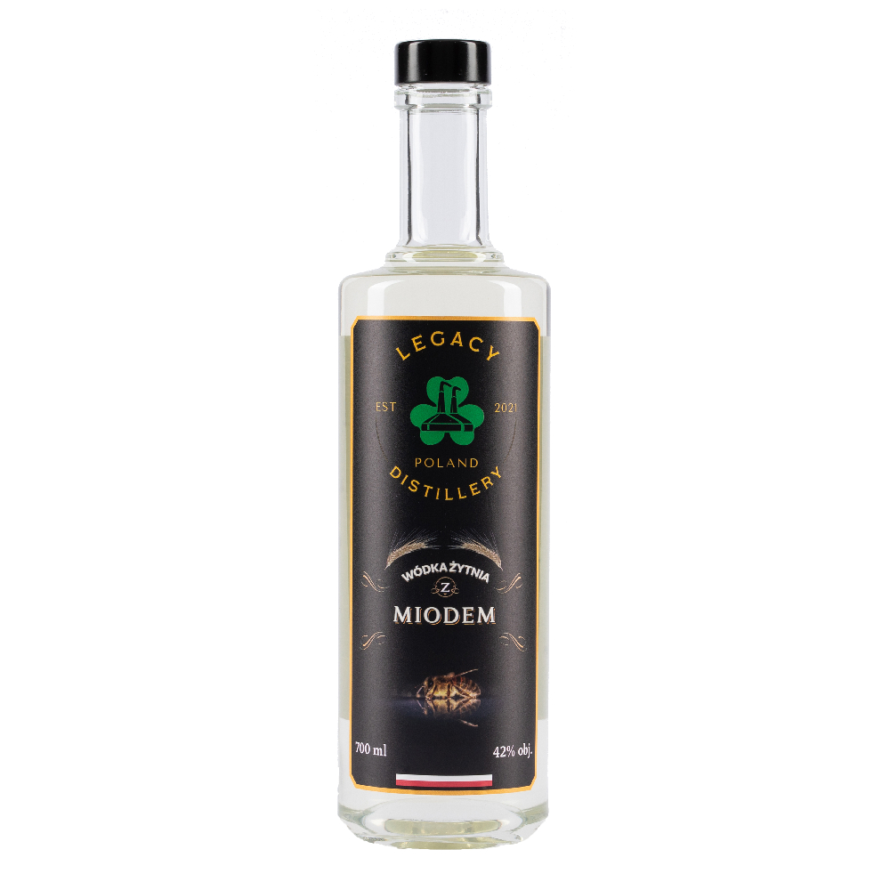 Wódka Legacy Distillery Żytnia z Miodem 42% 700 ml