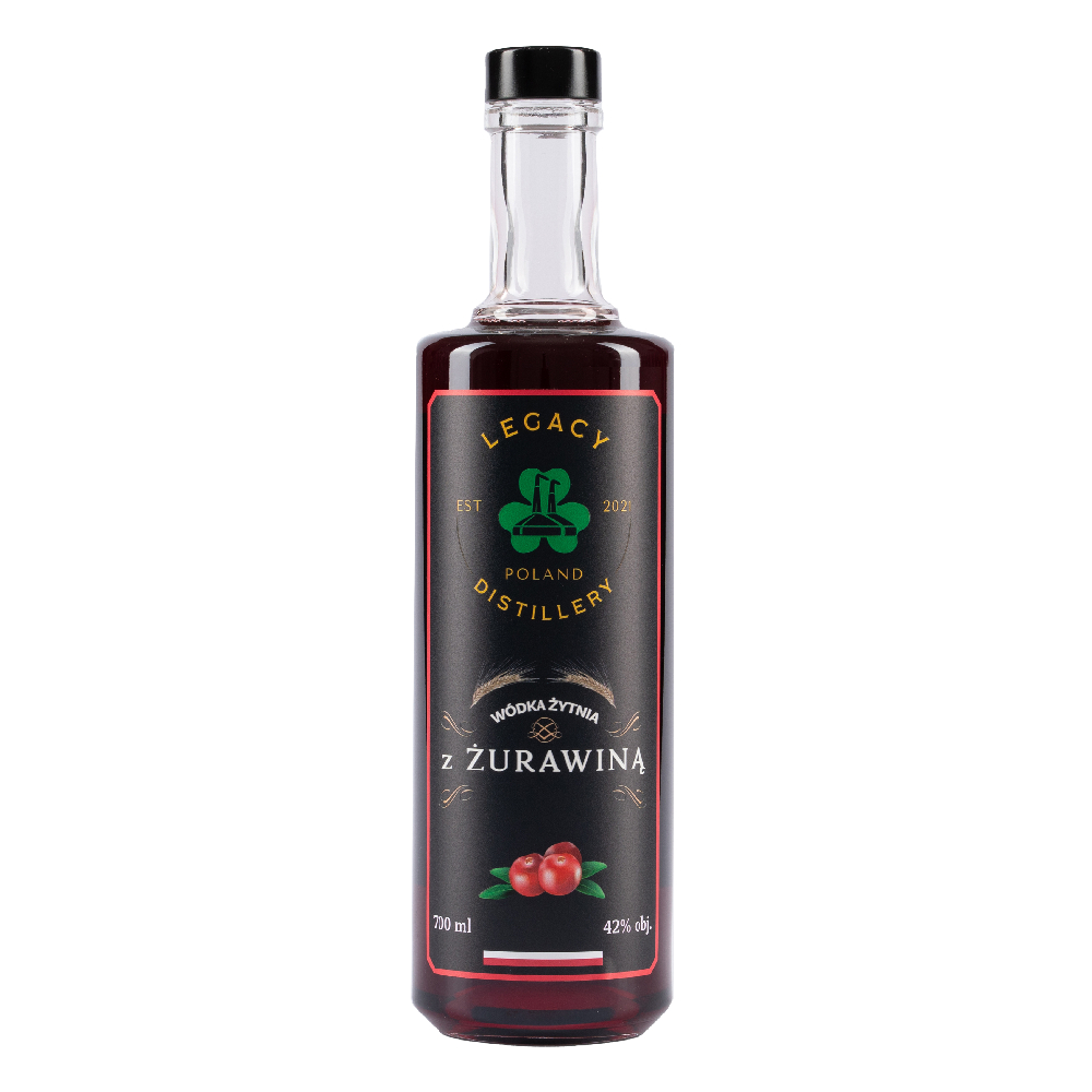 Wódka Legacy Distillery Żytnia z Żurawiną 42% 700 ml