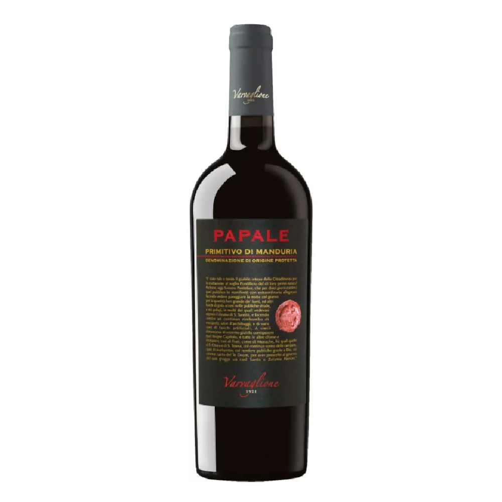 Wino Papale Primitivo di Manduria DOP 14% czerwone wytrawne 750 ml