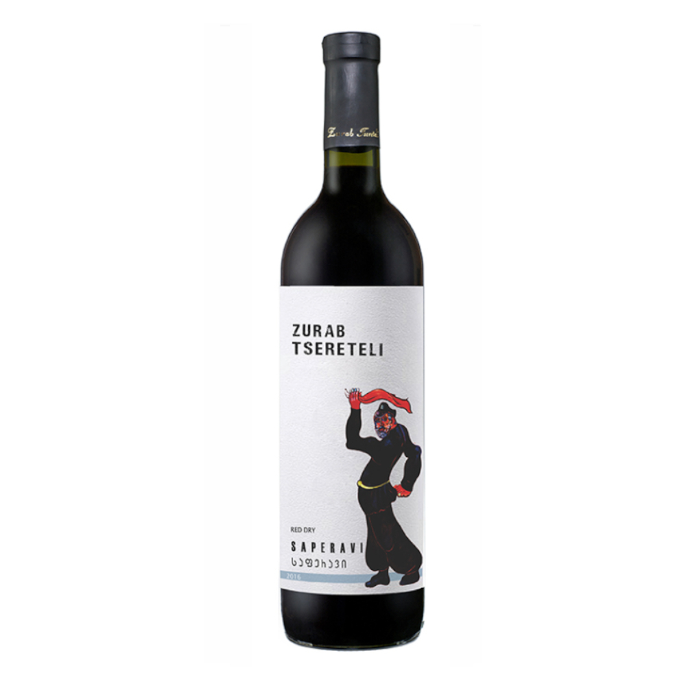 Wino Zurab Tsereteli Saperavi 2021 12% czerwone wytrawne 750 ml