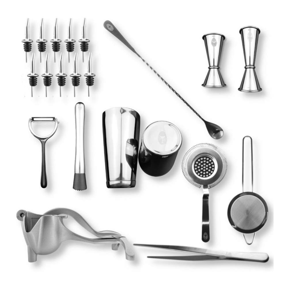 Zestaw Barmański Craft Bar Stalowy