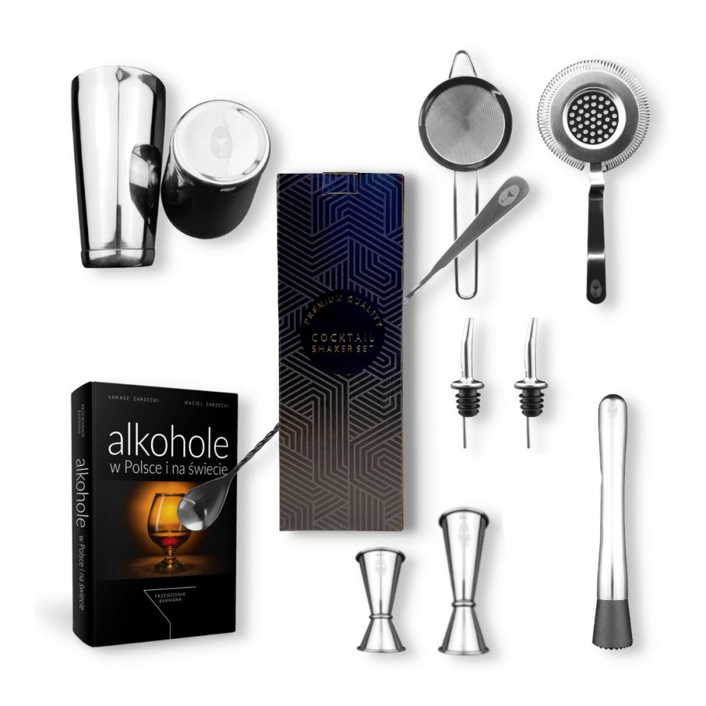 Zestaw Barmański na Prezent Craft Bar Stalowy