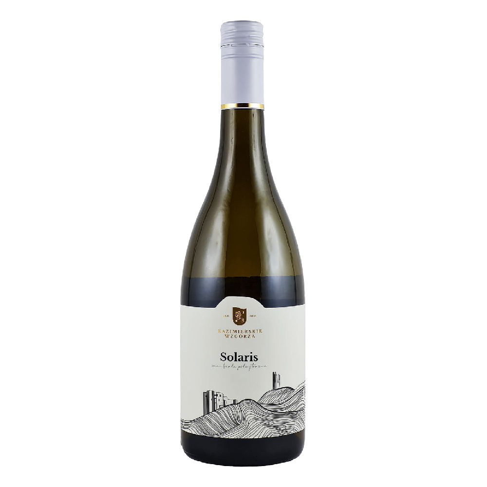 Wino Kazimierskie Wzgórza Solaris 11% białe półwytrawne 750 ml