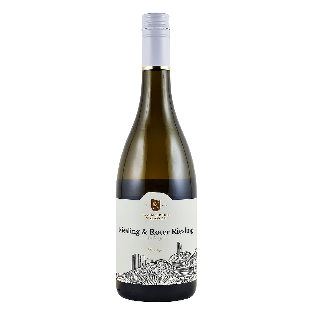 Wino Kazimierskie Wzgórza Riesling & Roter Riesling 12,5% białe wytrawne 750 ml