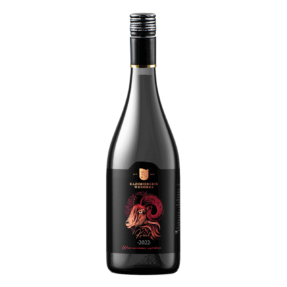 Wino Kazimierskie Wzgórza Kozioł czerwone wytrawne 750 ml
