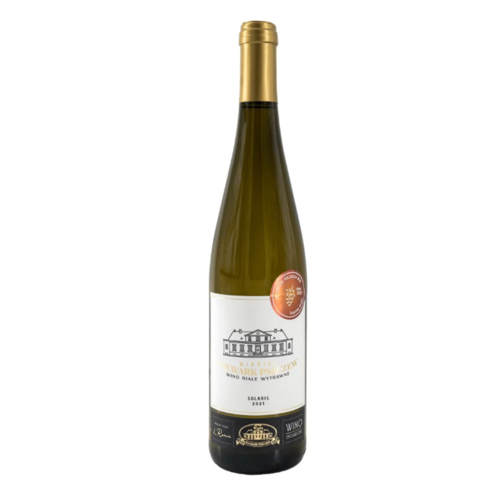 Wino Folwark Pszczew Solaris 12% białe półsłodkie 750 ml