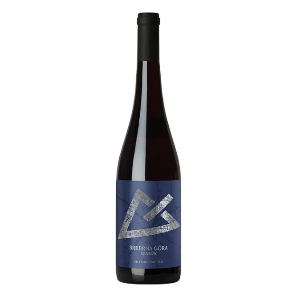 Wino Srebrna Góra Chardonnay 12,5% białe wytrawne 750 ml