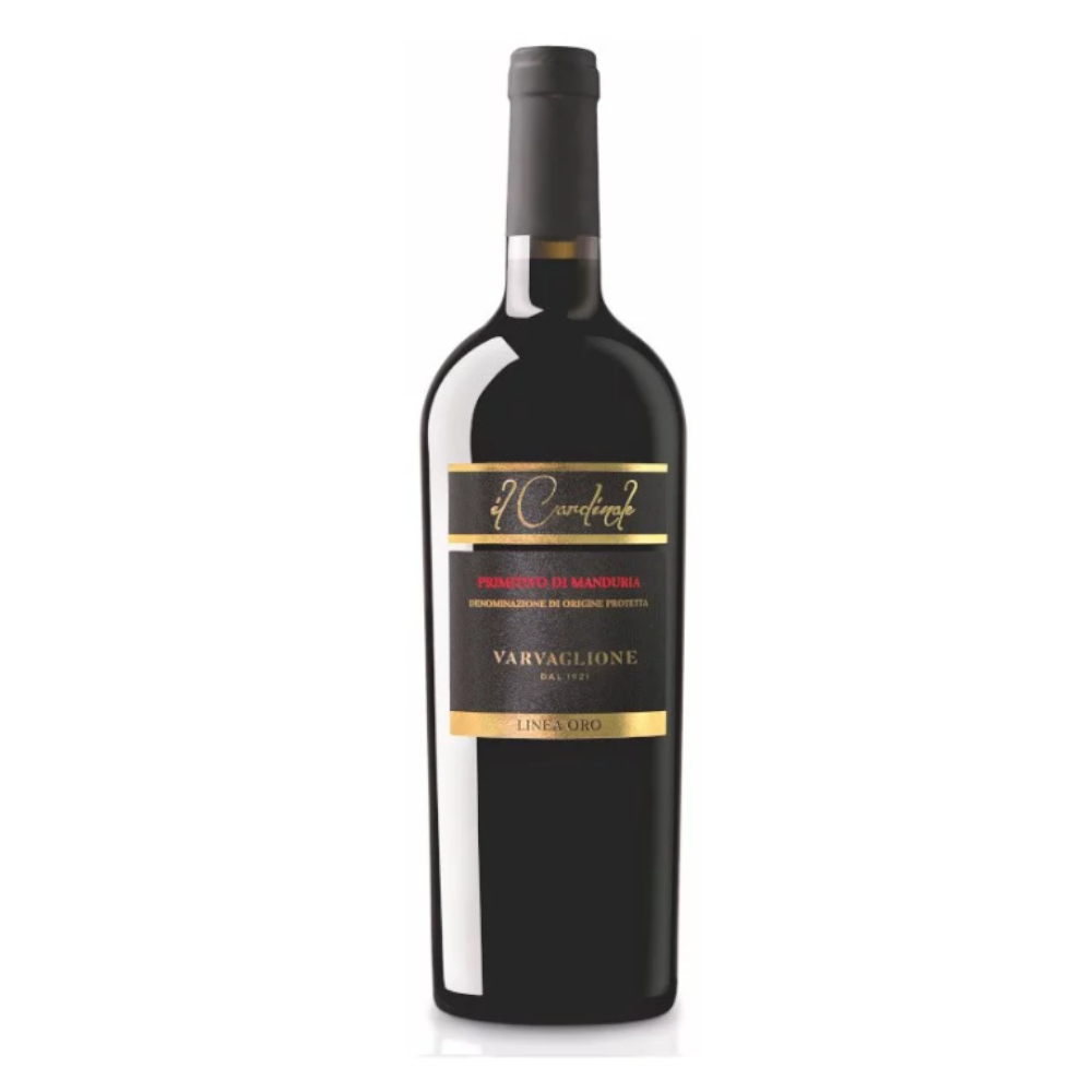 Wino Varvaglione Il Cardinale Primitivo di Manduria Linea ORO 14,5% czerwone wytrawne 750 ml