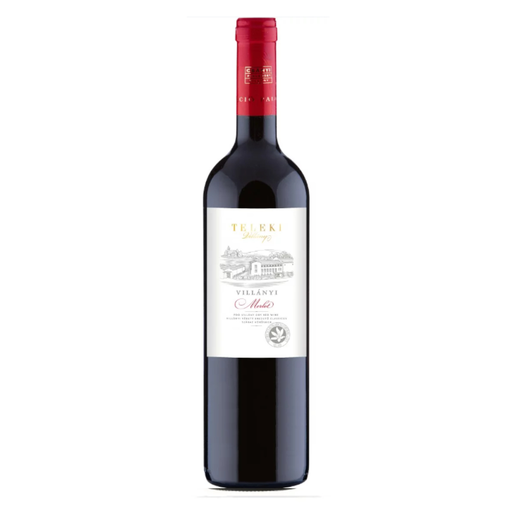 Wino Teleki Villanyi Merlot  14,5% czerwone wytrawne 750 ml