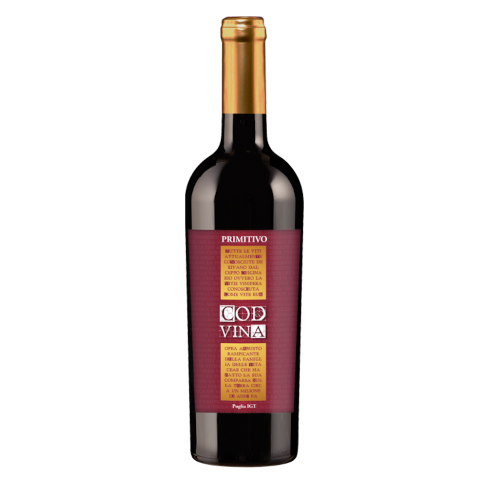 Wino COD Vina Primitivo Puglia 13% czerwone wytrawne 750 ml