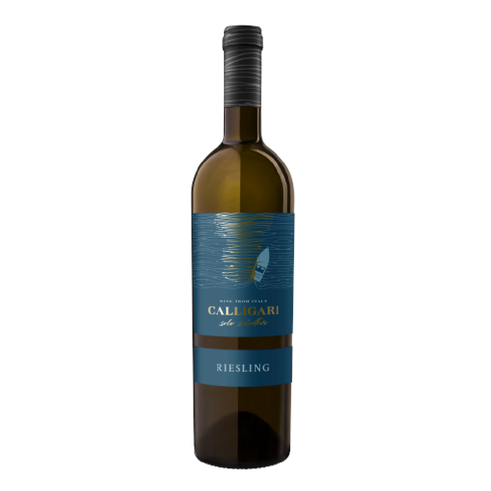Wino Calligari Riesling 9,5% białe półsłodkie 750 ml