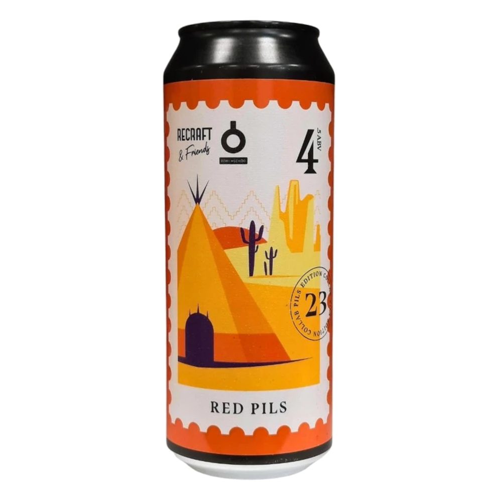 Piwo Dziki Wschód Red Pils 4,8% 500 ml Puszka