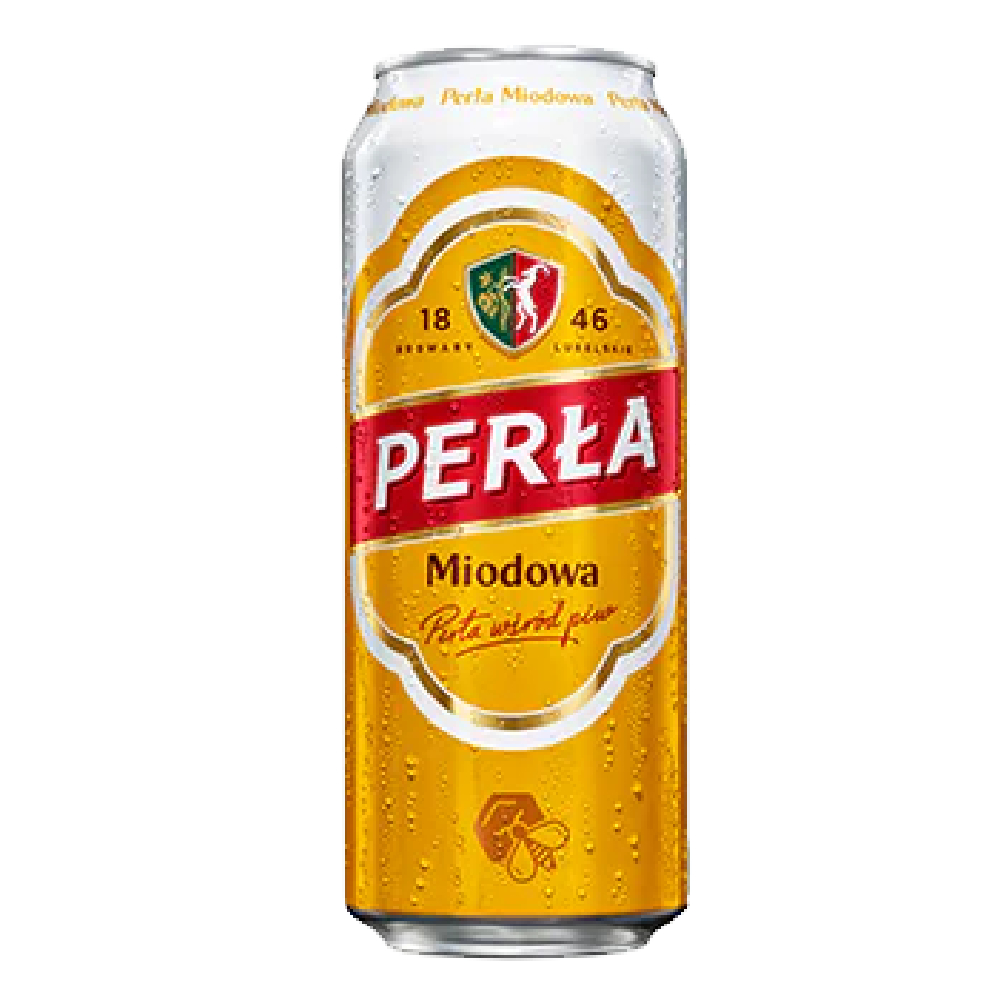 Piwo Perła Miodowa 5,4% 500 ml puszka