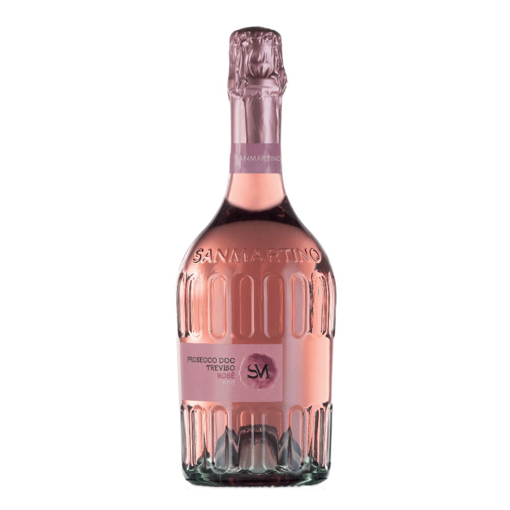 Wino musujące San Martino Prosecco Millesimato Extra Brut Rose różowe wytrawne 750 ml