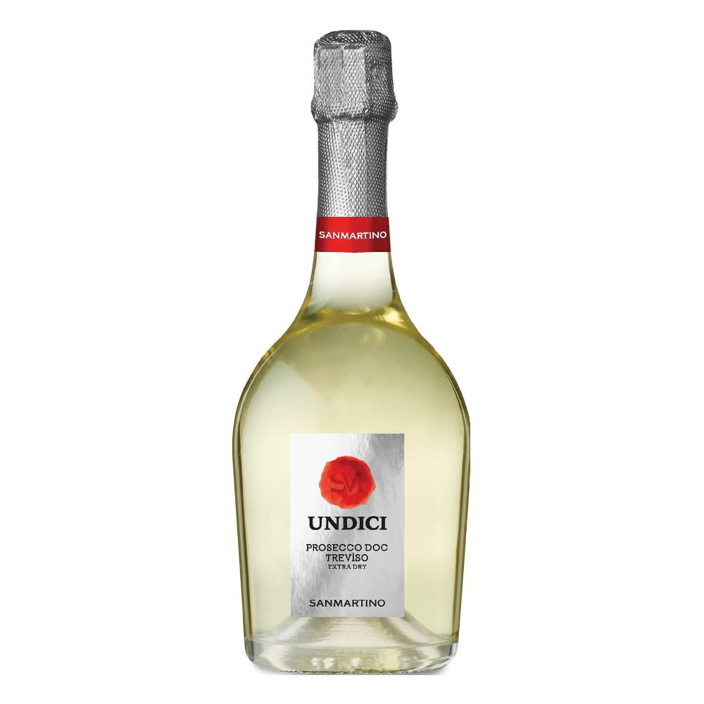 Wino musujące San Martino Undici Prosecco Extra Dry 11% białe wytrawne 750 ml