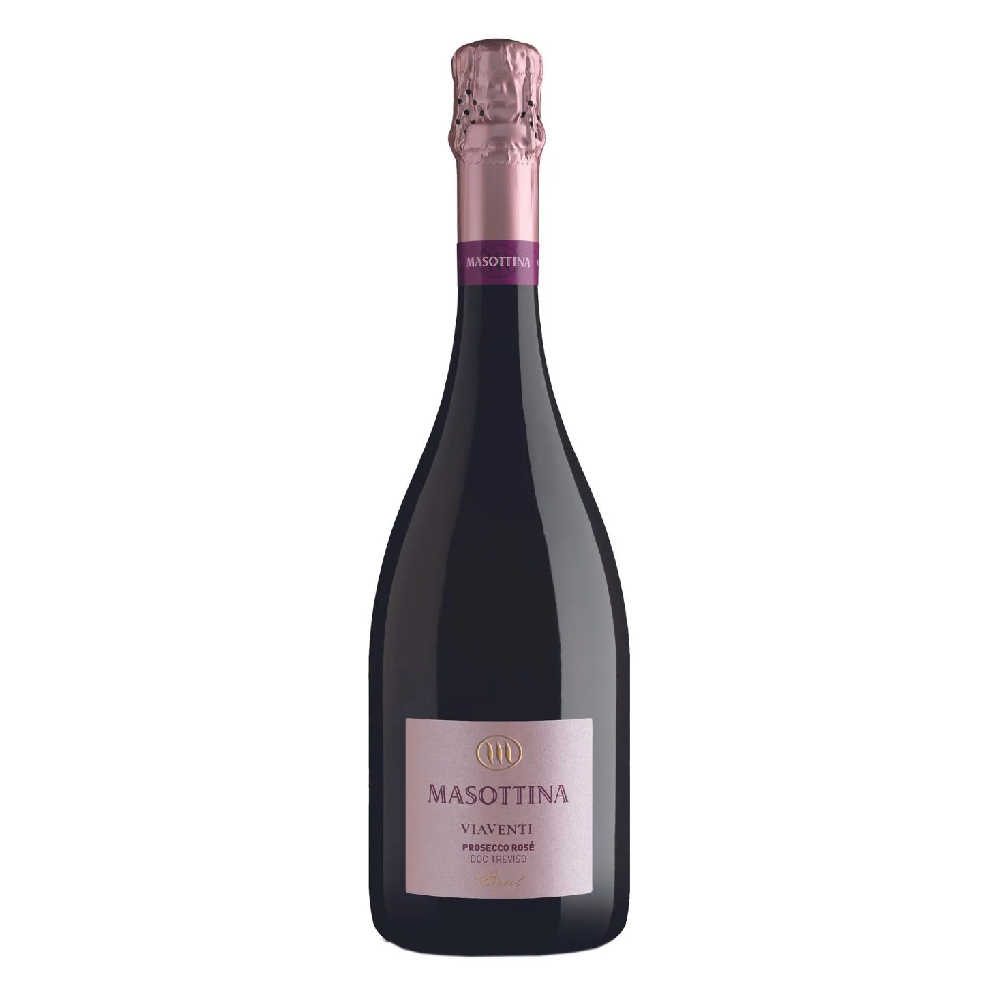 Wino musujące Masottina Viaventi Prosecco Extra Brut Rose różowe wytrawne 750 ml