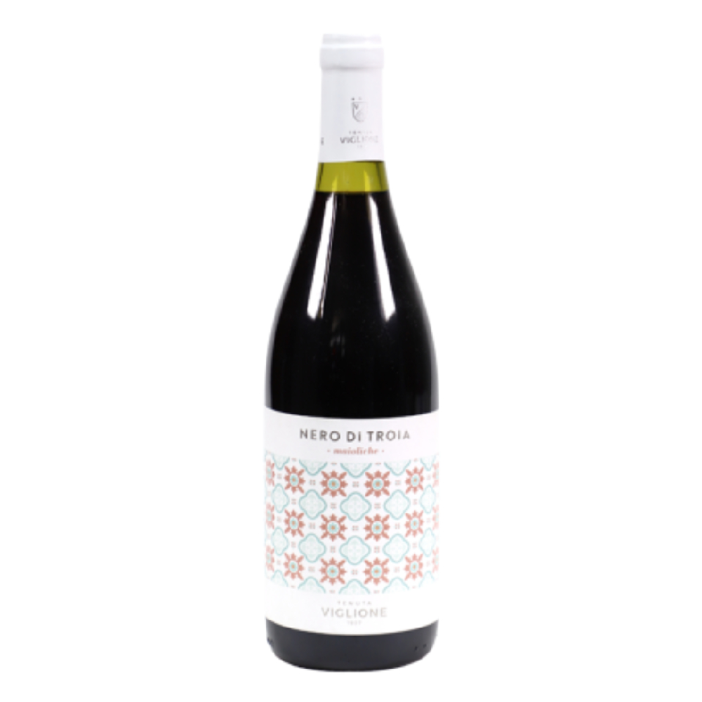Wino Viglione Mailoliche Nero di Troia ekologiczne 13% czerwone wytrawne 750 ml
