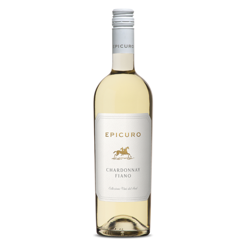 Wino Epicuro Chardonnayy Fiano 12,5% białe wytrawne 750 ml