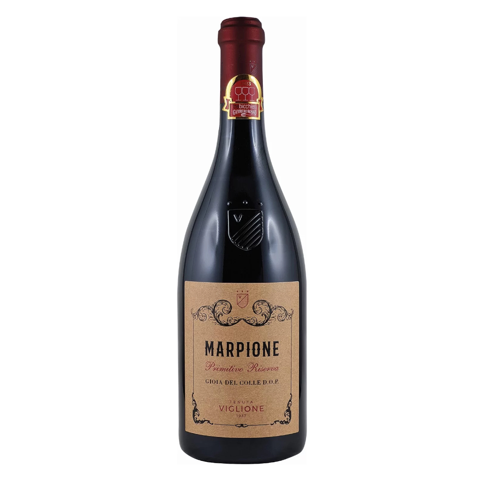 Wino Viglione Marpione Primitivo Riserva ekologiczne czerwone wytrawne 750 ml