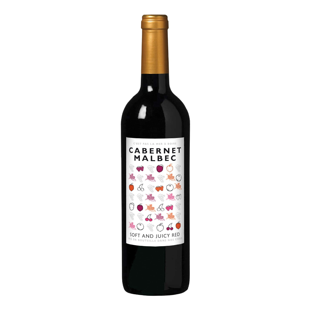 Wino C'est Pas La Mer A Boire Cabernet Malbec 13,5% czerwone wytrawne 750 ml
