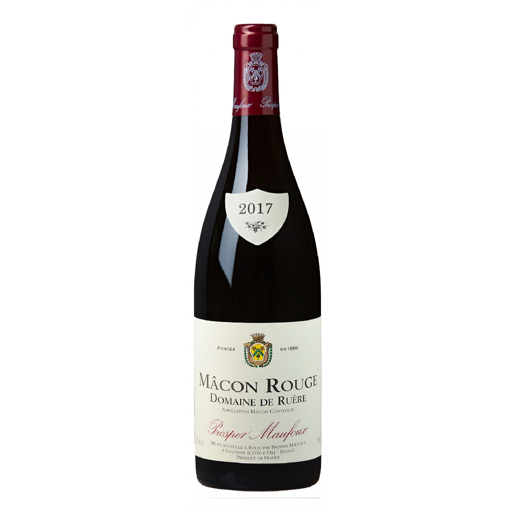 Wino Prosper Maufoux Macon Rouge Domaine De Ruere czerwone wytrawne 750 ml