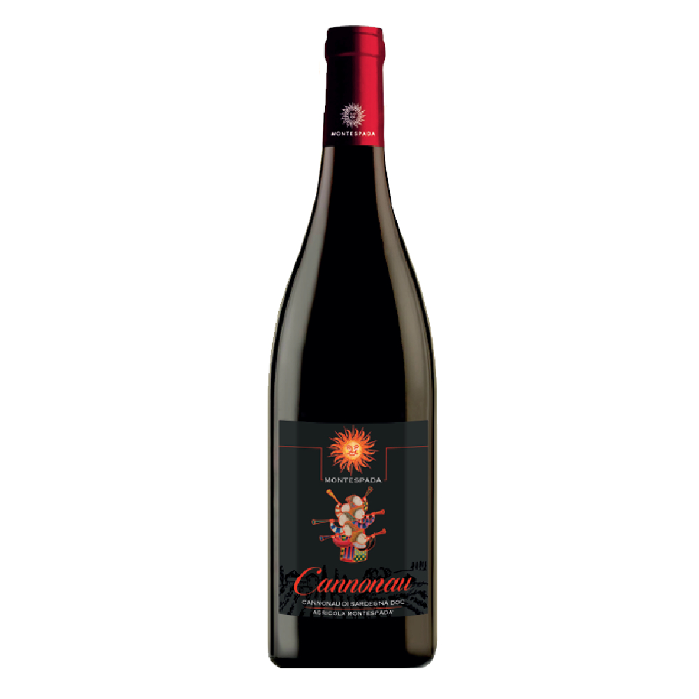 Wino Montespada Cannonau di Sardegna wegańskie czerwone wytrawne 750 ml