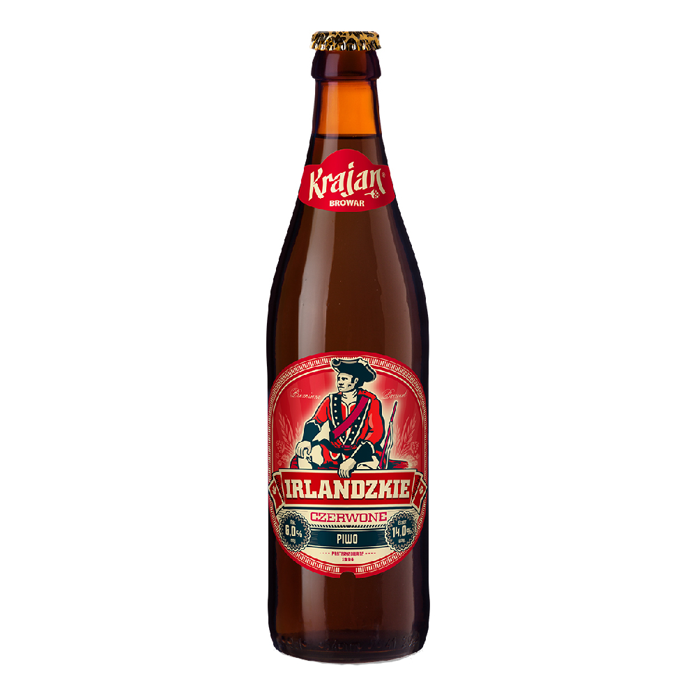 Piwo Irlandzkie Czerwone 5,5% 500 ml
