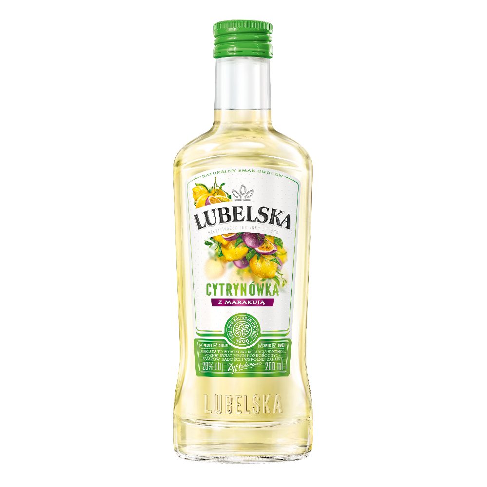 Likier Lubelska Cytrynówka  z Marakują 28% 200 ml