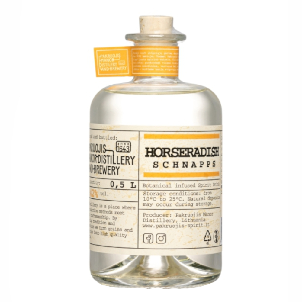 Wódka Pakruojis Manor Distillery Horseradish Schnapps 42% 500 ml