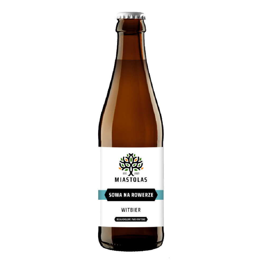 Piwo Miastolas Sowa na Rowerze Witbier 0% 500 ml