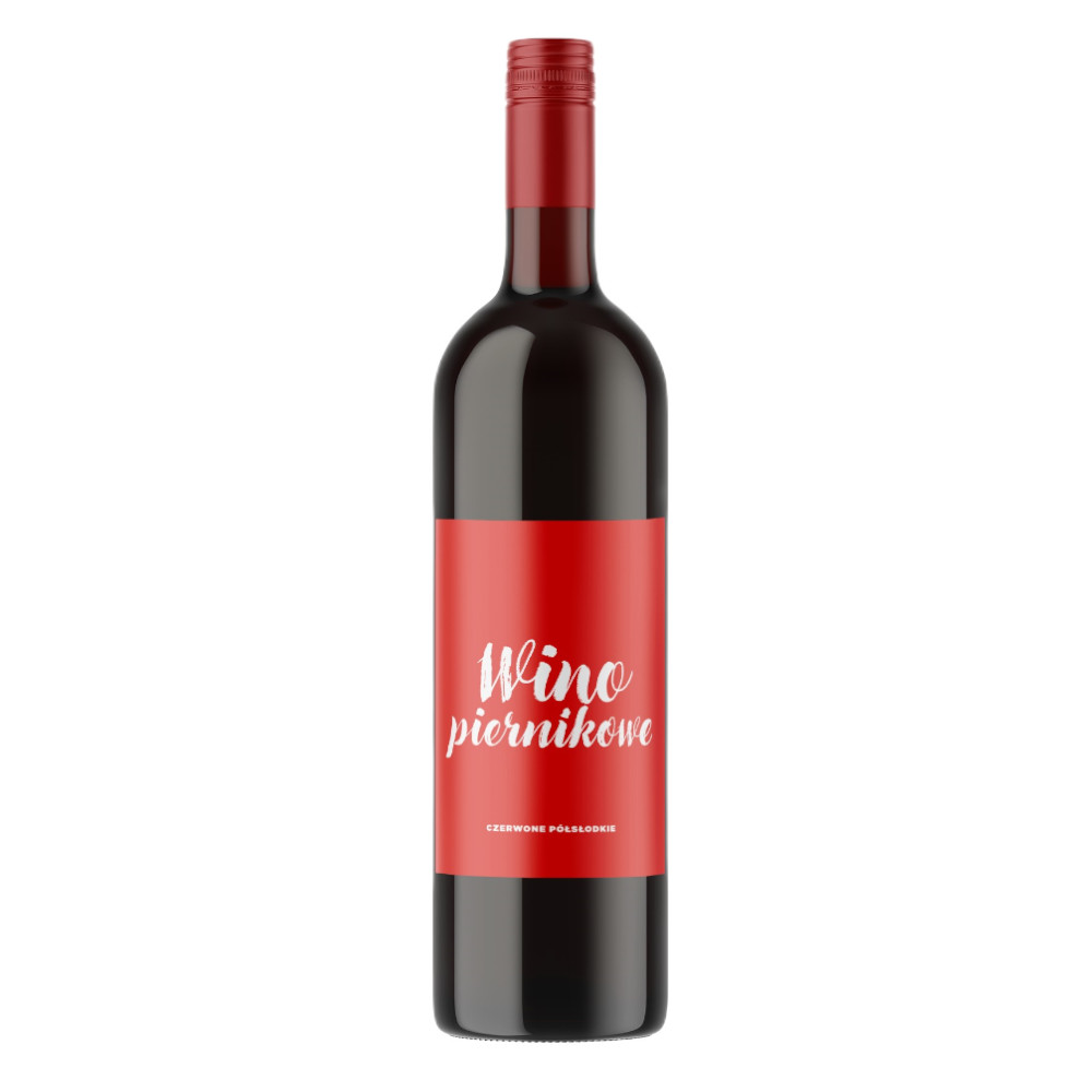 Wino  Piernikowe 11% Czerwone Półsłodkie 750 ml